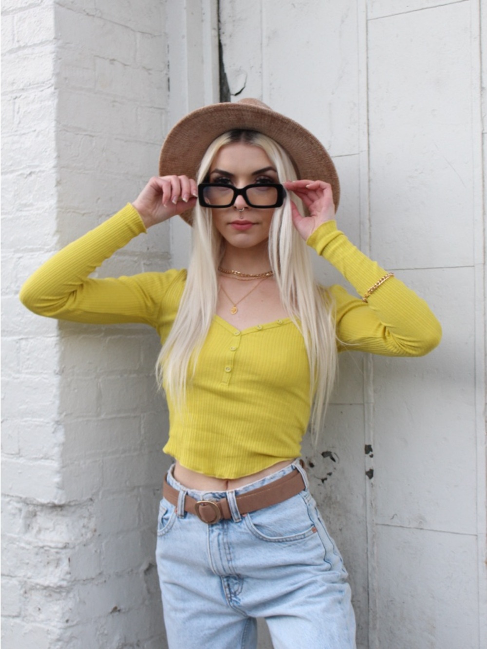 Urban Outfitters Rectangle Translucent Sunglasses